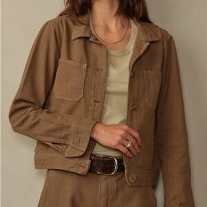 Road to nowhere Olive Green Jean Jacket